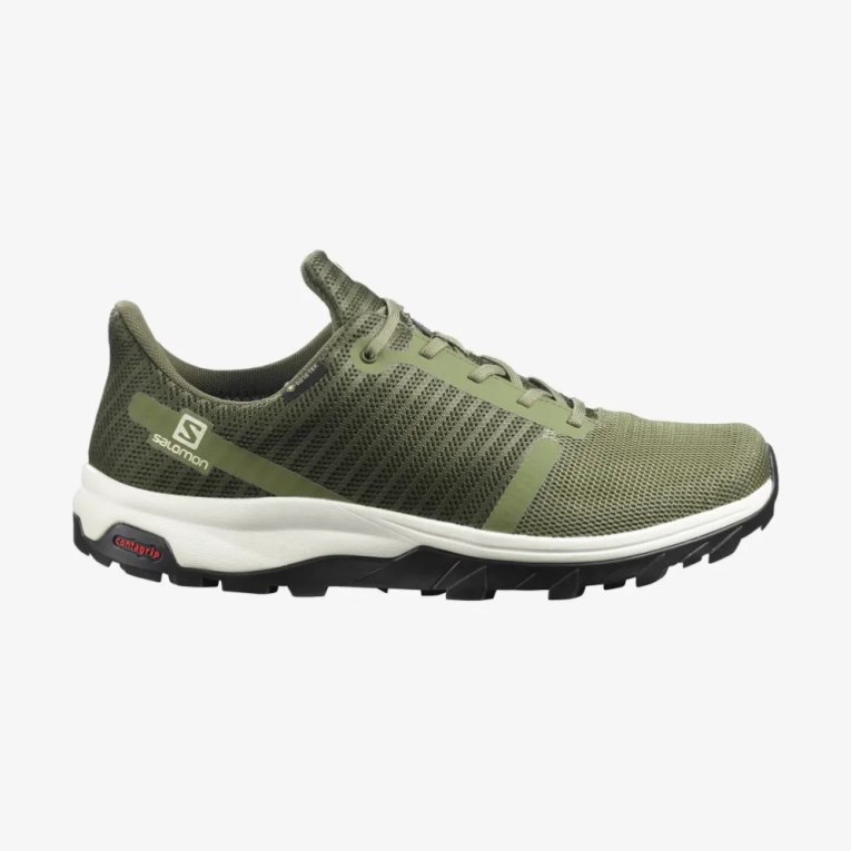 Tênis De Caminhada Salomon Outbound Prism GTX Masculino Verde Oliva | PT T39102